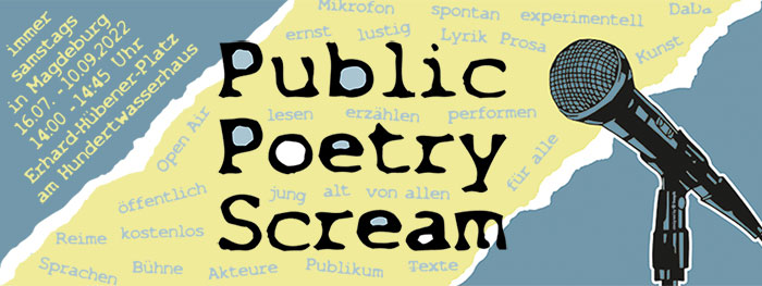 Veranstaltungsheader Public Poetry Scream 2022